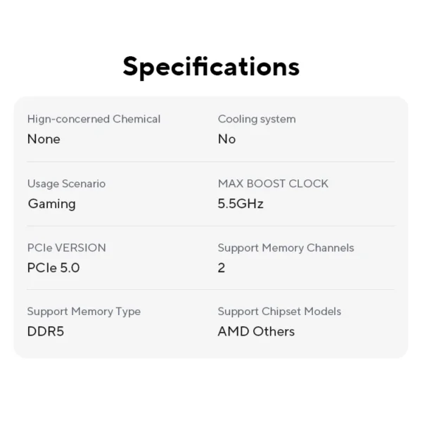 AMD Ryzen 7 9700X 8-Core 16-Thread AM5 Gaming CPU - Image 4