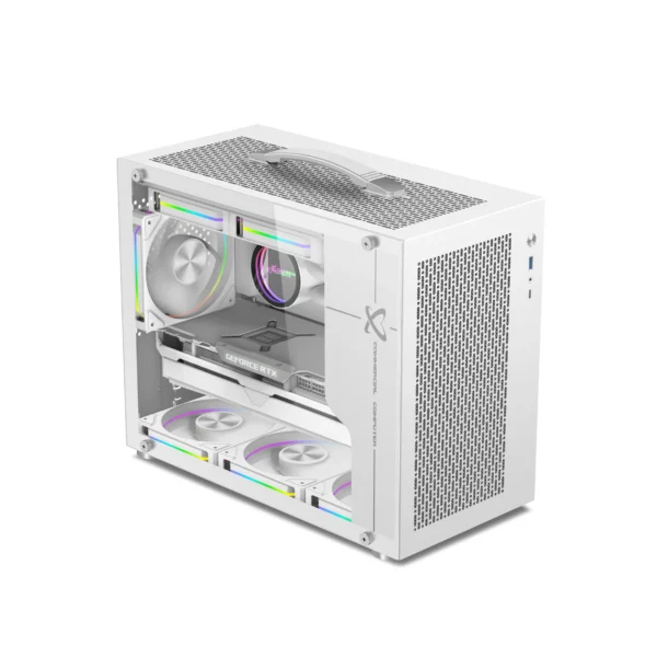 X-Gamerx X100 Pro M-ATX Portable PC Case – Transparent - Image 4