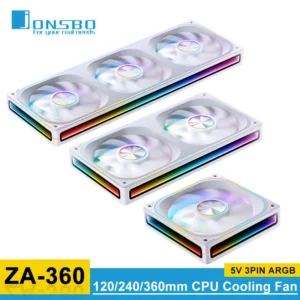 JONSBO ZA-360 120mm ARGB PWM PC Cooling Fan