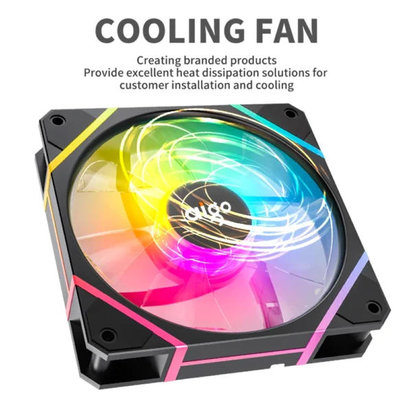 Aigo AM12 120mm RGB PC Fan Kit with Controller - Image 5
