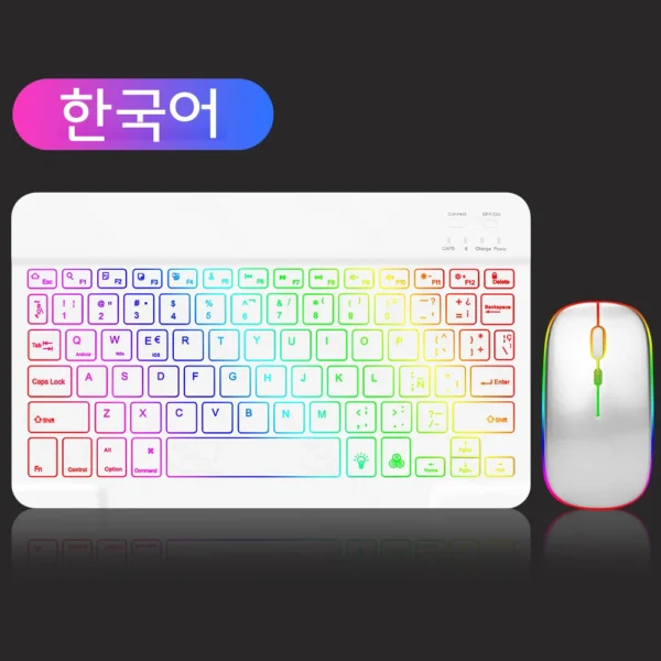 EMTRA Backlit Bluetooth Keyboard & Mouse for Tablet/PC - Image 7