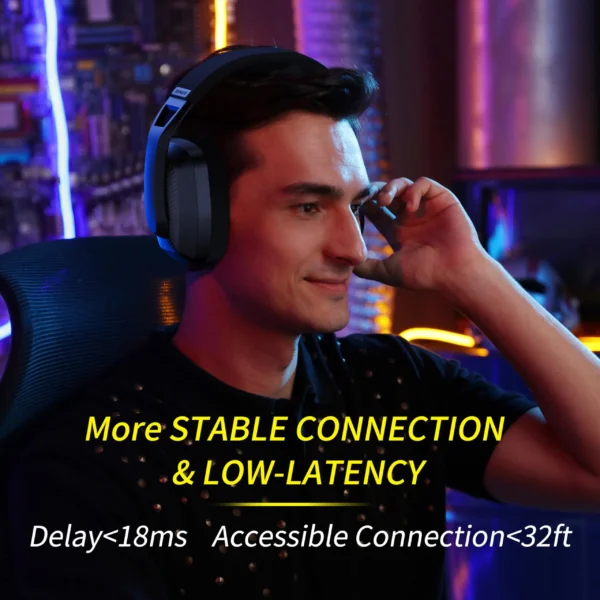 BINNUNE BW06 Wireless Gaming Headset with Mic - Image 3