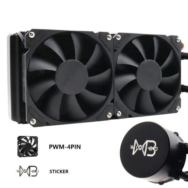 Wovibo 240mm ARGB Liquid CPU Cooler – Intel & AMD - Image 9