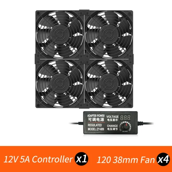 TEUCER T-12038 120mm 5000RPM Mining Case Fan - Image 11