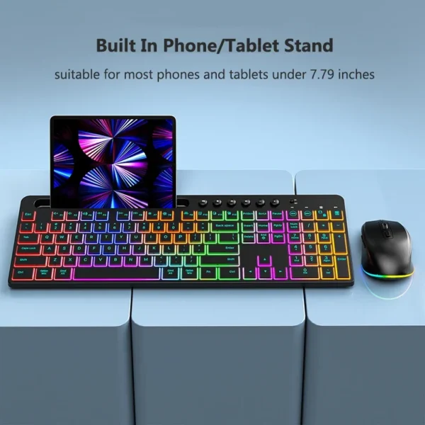 2.4G RGB Wireless Keyboard & Mouse Combo – Rechargeable - Image 2