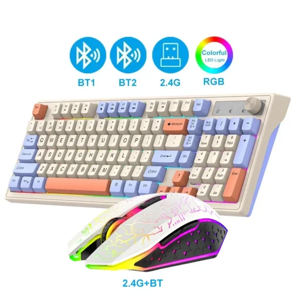 Dual-Mode RGB Wireless Keyboard & Mouse Set – Gaming - Image 10