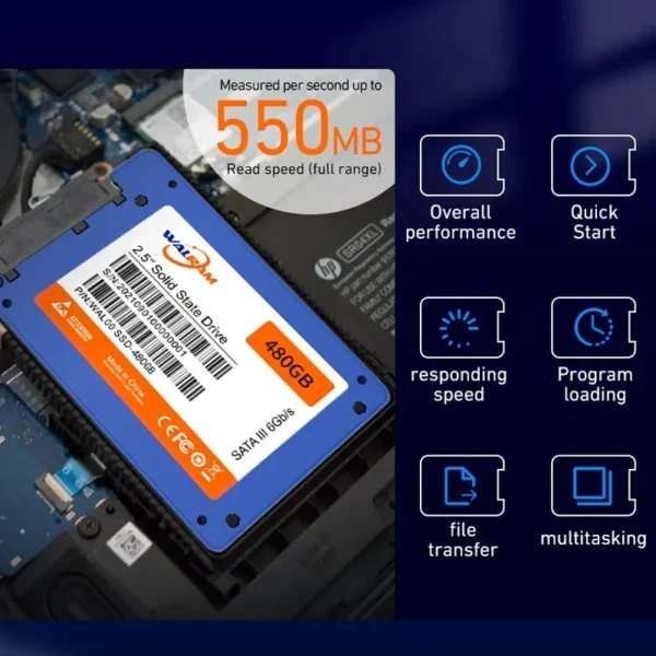 WALRAM 2.5" SATA III SSD 120GB–1TB for PC & Laptop - Image 3