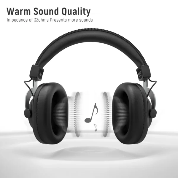 FIFINE H8 Wired Over-Ear Headset with Memory Foam Comfort - Image 2