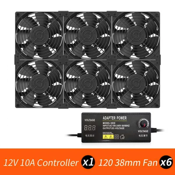 TEUCER T-12038 120mm 5000RPM Mining Case Fan - Image 9