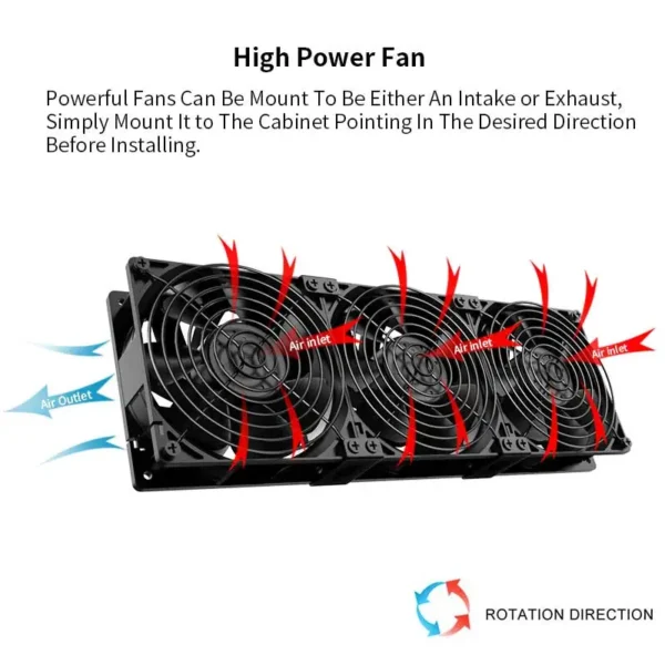 TEUCER T-12038 120mm 5000RPM Mining Case Fan - Image 3