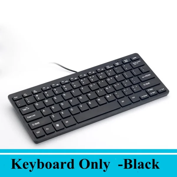 Wired Keyboard & Mouse Combo Slim 78-Key for PC & Tablet - Image 8