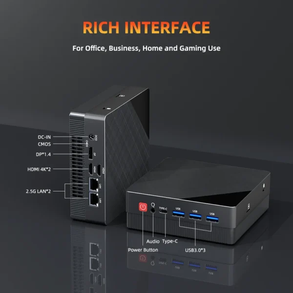 ZXIPC Mini PC Ryzen 7 4800H 8GB 1TB NVMe WiFi6 - Image 5
