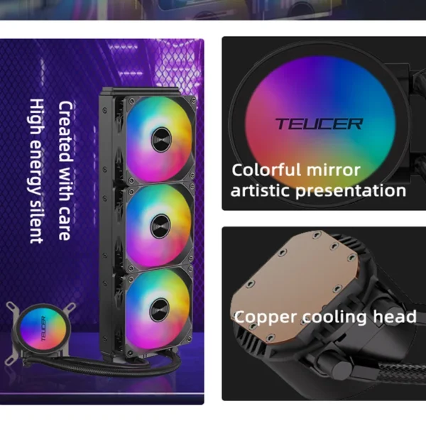 TEUCER AF-S120 120mm RGB Liquid CPU Cooler – Intel/AMD - Image 2
