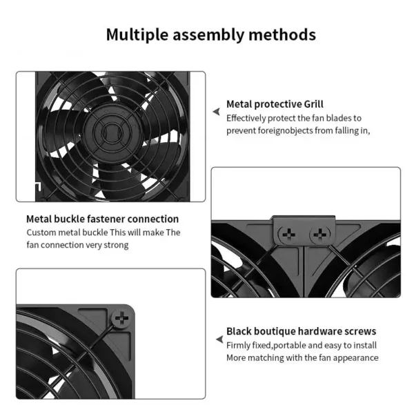 TEUCER T-12038 120mm 5000RPM Mining Case Fan - Image 5