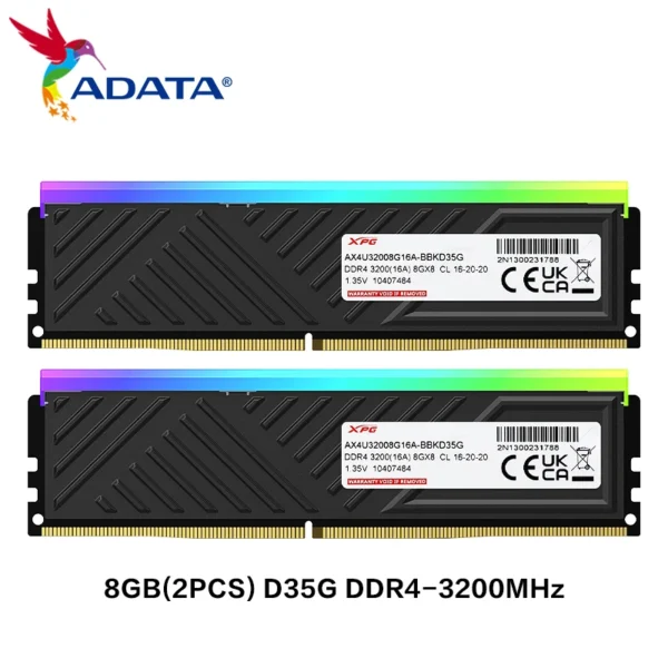 ADATA XPG SPECTRIX D35G DDR4 RGB RAM 16GB–32GB - Image 4