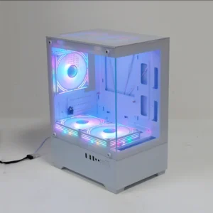 Buy MANMU Mid Tower Gaming PC Case with 5 Fans, mATX/ITX in UK, London
