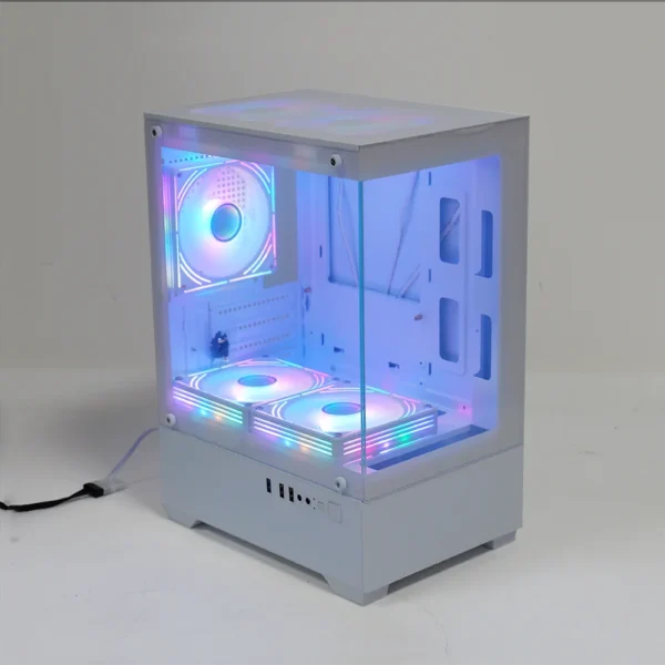Buy MANMU Mid Tower Gaming PC Case with 5 Fans, mATX/ITX in UK, London