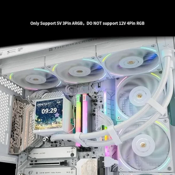 Thermalright Hyper Vision 360 ARGB White CPU Cooler - Image 6