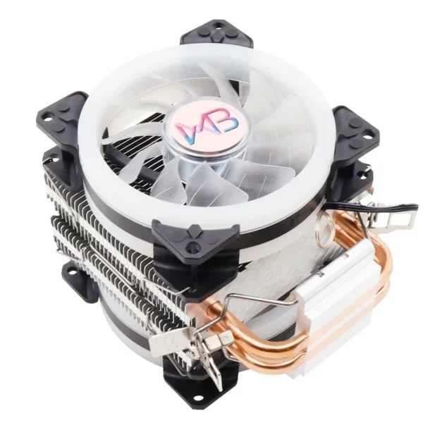 Wovibo WB-2A Silent CPU Cooler 90mm Dual Heatpipe - Image 4