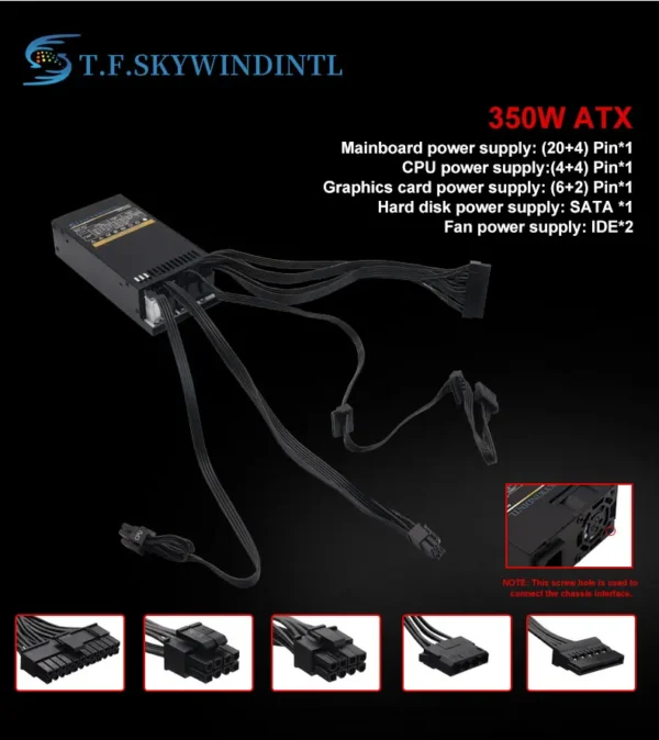 T.F.SKYWINDINTL Flex 400W 1U PSU 80+ Gold Modular - Image 4