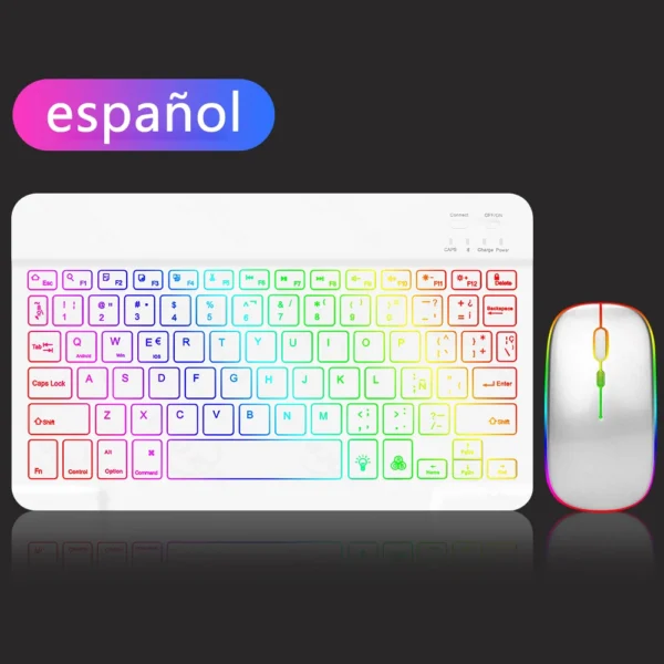 EMTRA Backlit Bluetooth Keyboard & Mouse for Tablet/PC - Image 32