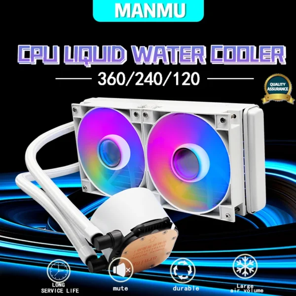 Manmu 240mm ARGB Liquid CPU Cooler – Intel/AMD - Image 3
