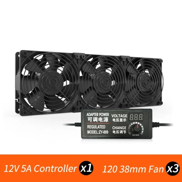 TEUCER T-12038 120mm 5000RPM Mining Case Fan - Image 13