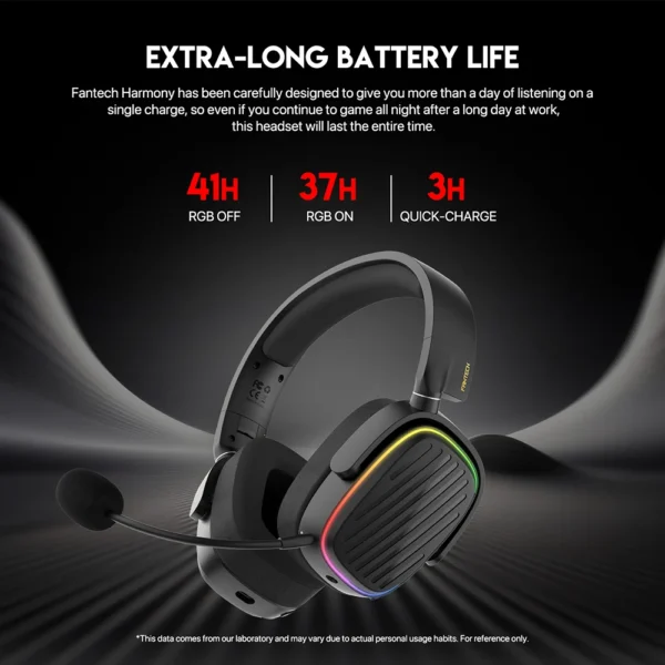FANTECH Harmony WHG02 RGB Wireless Gaming Headset - Image 4