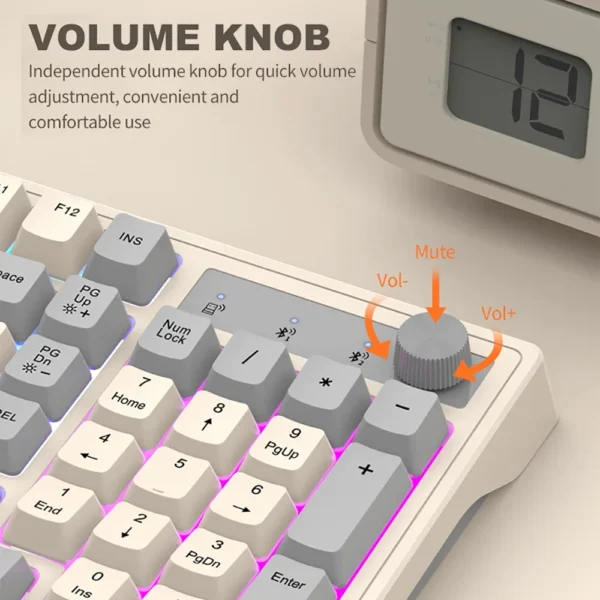 Dual-Mode RGB Wireless Keyboard & Mouse Set – Gaming - Image 4