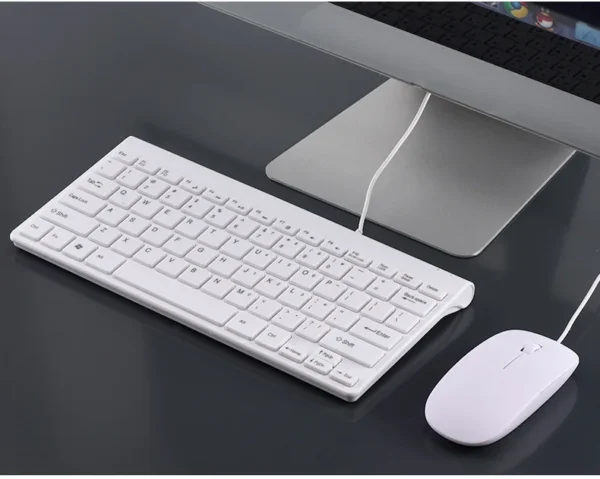 Wired Keyboard & Mouse Combo Slim 78-Key for PC & Tablet - Image 10