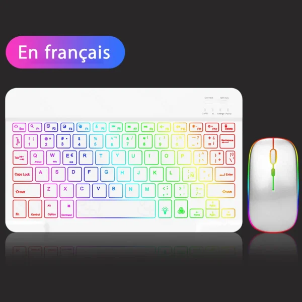 EMTRA Backlit Bluetooth Keyboard & Mouse for Tablet/PC - Image 19
