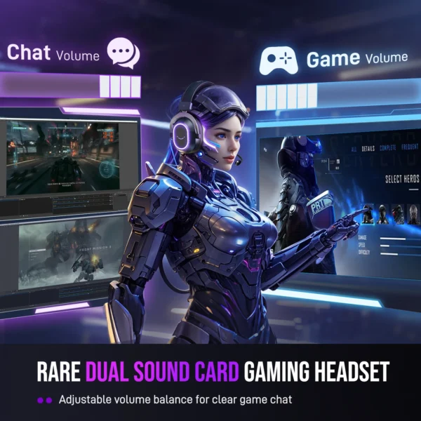 FIFINE H13 RGB Gaming Headset with Detachable Mic - Image 2