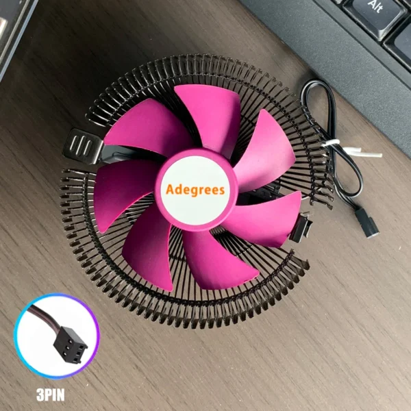 Adegres X99 Low Profile CPU Air Cooler 90mm Fan - Image 7