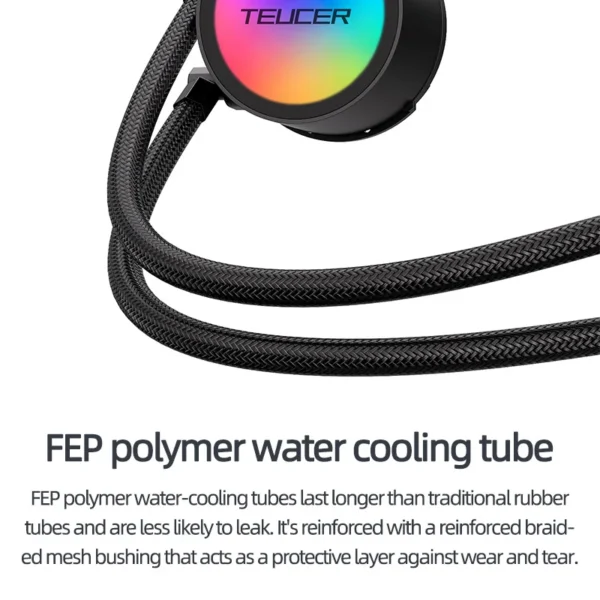 Teucer AF-360 RGB 360mm CPU Liquid Water Cooler - Image 3